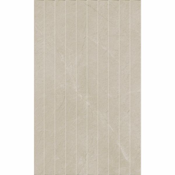 Artan Cream Decor Matt Stone Effect Wall Tiles 550x330mm