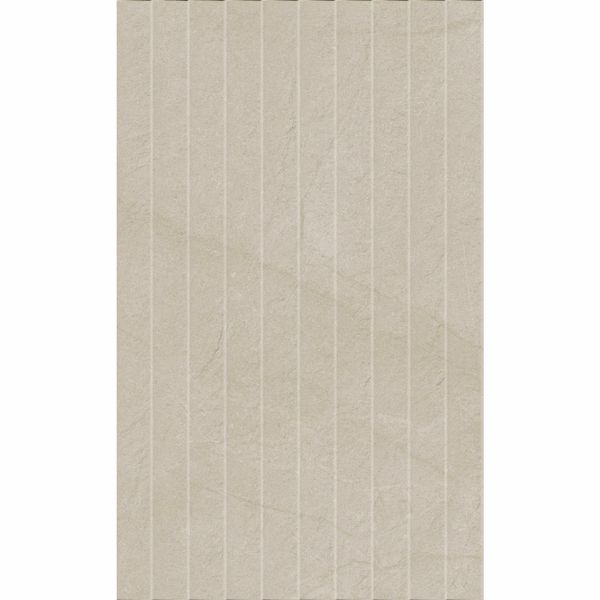 Artan Cream Decor Matt Stone Effect Wall Tiles 550x330mm