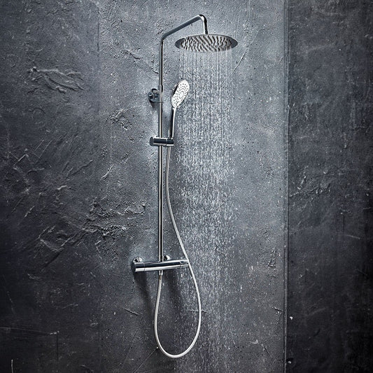 messi round cool touch rigid riser shower, Scudo, Mixer Showers, Showers, 1