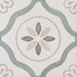 sirocco green petals tiles 223x223mm, Decor Tiles, Floor Tiles, Patterned Tiles, Porcelain Tiles, Wall Tiles, Green Tiles, 2
