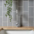 Liso Plata Brillo Tiles 200x100mm