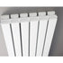 Sloane Double Panel Designer Radiator 1500x354mm Satin White