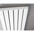 Sloane Single Panel Designer Radiator 1800x354mm Satin White