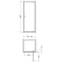 Nuie 1900 x 800mm Pivot Shower Door
