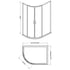 Nuie 1900 x 1000 x 800mm Offset Quandrant Shower Enclosure