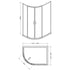 Nuie 1900 x 1200 x 900mm Offset Quandrant Shower Enclosure