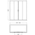 Nuie 1900 x 1700mm Double Sliding Shower Door