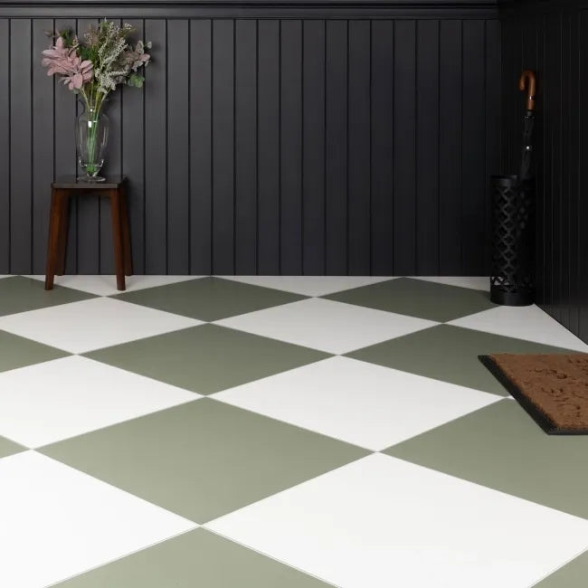 Cielo Verde Green Matt Plain Tiles 598x598mm