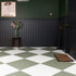 Cielo Verde Green Matt Plain Tiles 598x598mm