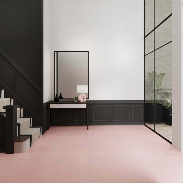 Cielo Polvere Pink Matt Plain Tiles 598x598mm