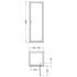 Nuie 1850 x 700mm Pivot Shower Door