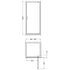 Nuie 1850 x 900mm Pivot Shower Door