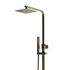 square thermostatic bar mixer shower brushed bronze, Alessio, Mixer Showers, Showers, 3