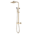 square thermostatic bar mixer w riser kit brushed brass, Alessio, Mixer Showers, Showers, 4