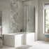 nuie 1700mm right hand square shower bath setsbath06, Baths, Shower Baths, Square Shower Baths, Nuie, 1