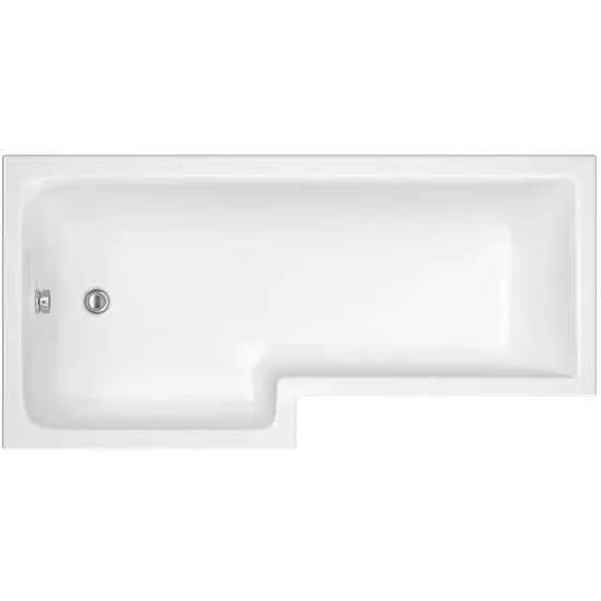 Nuie 1500mm Left Hand Square Shower Bath