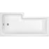 nuie 1700mm right hand square shower bathwbs1785r, Baths, Shower Baths, Square Shower Baths, Nuie, 1