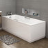 steel single end bath with grips anti slip 1700x700x500mm, Baths, Straight Baths, Alessio, 1