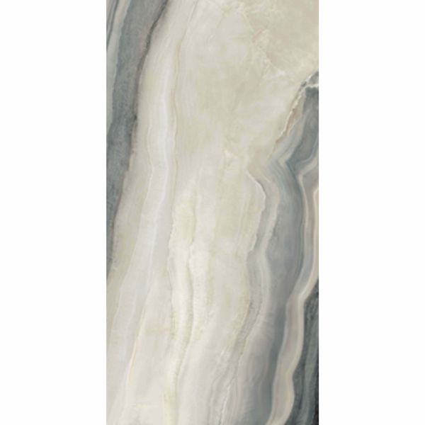 White Opal Polished Marble Effect Tiles 1200x600mm