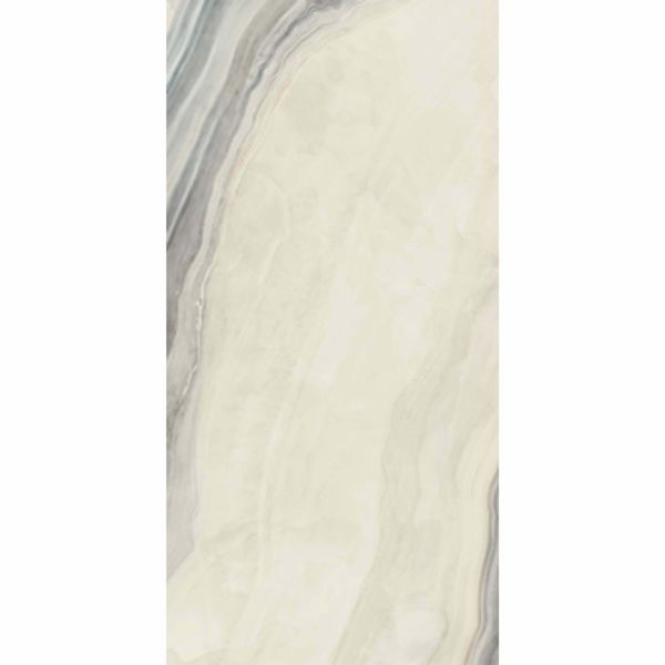 White Opal Polished Marble Effect Tiles 1200x600mm