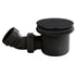 Nuie Black Fast Flow Shower Waste - Black Matt
