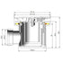 Nuie Black & Brass Fast Flow Shower Waste