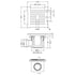 Nuie Square Shower Waste White Top