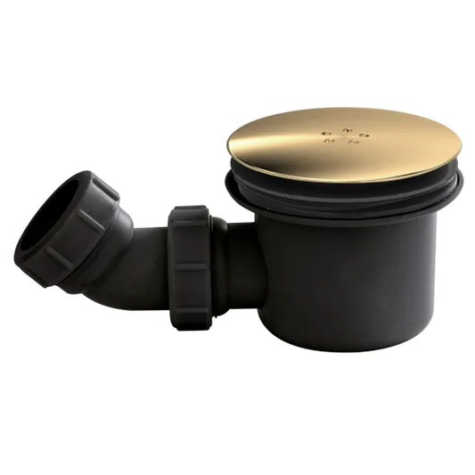 Nuie Black & Brass Fast Flow Shower Waste