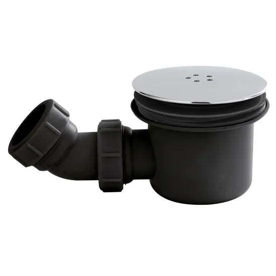 Nuie Black & Chrome Fast Flow Shower Waste