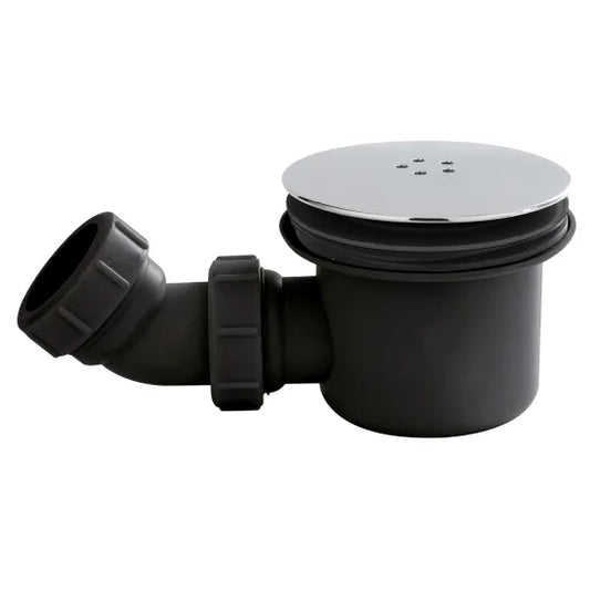 Nuie Black & Chrome Fast Flow Shower Waste