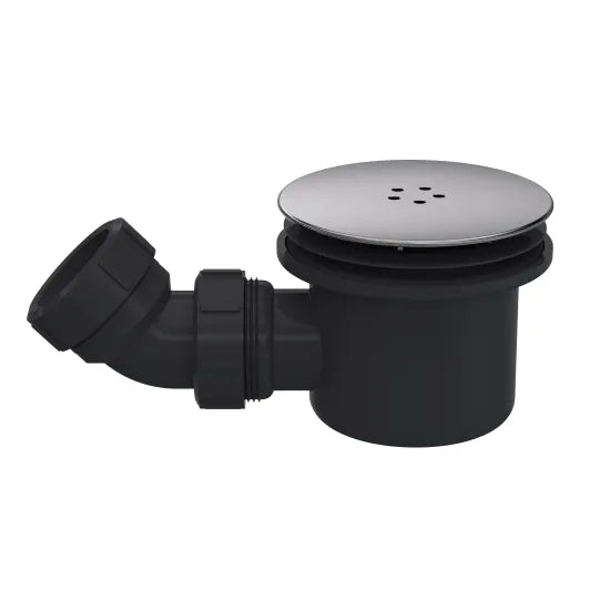 Nuie Mega Flow Shower Waste Gun Metal Top