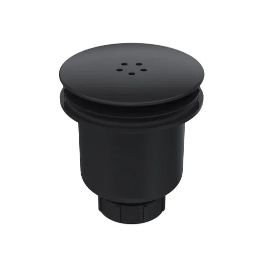 Nuie Straight Shower Tray Waste - black Matt