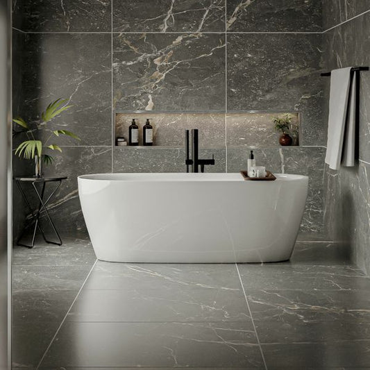 toulouse dark stone effect tiles 900x900mm, Floor Tiles, Porcelain Tiles, Wall Tiles, Grey Tiles, 1