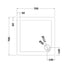 nuie square shower tray 700 x 700mmtr71002, Nuie, grey, Shower Trays, Square Trays, 2