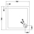 nuie square shower tray 760 x 760mmtr71003, Nuie, grey, Shower Trays, Square Trays, 2
