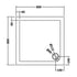 nuie square shower tray 800 x 800mmtr71006, Nuie, grey, Shower Trays, Square Trays, 2
