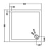 nuie square shower tray 900 x 900mmtr71010, Nuie, grey, Shower Trays, Square Trays, 2
