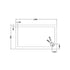 nuie rectangular shower tray 1200 x 700mmtr71011, Nuie, grey, Rectangular Trays, Shower Trays, 2