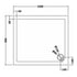 nuie rectangular shower tray 1000 x 900mmtr71014, Nuie, grey, Rectangular Trays, Shower Trays, 2