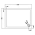 nuie rectangular shower tray 1200 x 900mmtr71024, Nuie, grey, Rectangular Trays, Shower Trays, 2