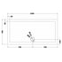 nuie rectangular shower tray 1400 x 700mmtr71031, Nuie, grey, Rectangular Trays, Shower Trays, 2