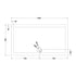 nuie rectangular shower tray 1400 x 760mmtr71032, Nuie, grey, Rectangular Trays, Shower Trays, 2