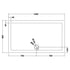 nuie rectangular shower tray 1400 x 800mmtr71033, Nuie, grey, Rectangular Trays, Shower Trays, 2