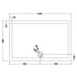 nuie rectangular shower tray 1400 x 900mmtr71034, Nuie, grey, Rectangular Trays, Shower Trays, 2