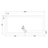 nuie rectangular shower tray 1600 x 760mmtr71052, Nuie, grey, Rectangular Trays, Shower Trays, 2