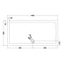 nuie rectangular shower tray 1600 x 800mmtr71053, Nuie, grey, Rectangular Trays, Shower Trays, 2