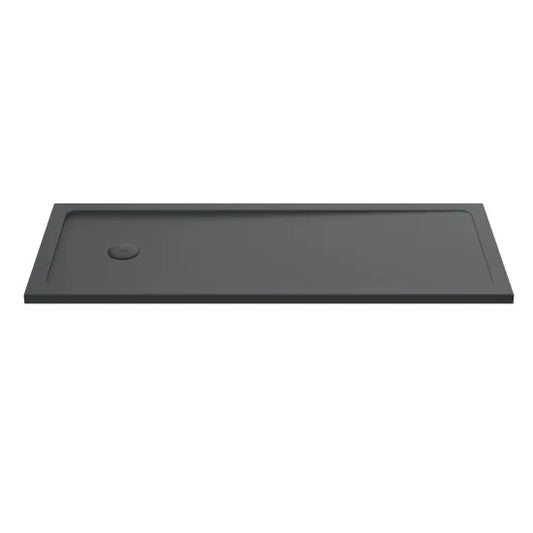 nuie bath replacement shower tray 1700 x 700mmtr71060, Nuie, grey, Rectangular Trays, Shower Trays, 1