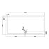 nuie rectangular shower tray 1700 x 800mmtr71063, Nuie, grey, Rectangular Trays, Shower Trays, 2