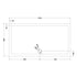 nuie rectangular shower tray 1700 x 900mmtr71064, Nuie, grey, Rectangular Trays, Shower Trays, 2