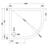 nuie offset quadrant shower tray rh 1000 x 900mmtr71111, Nuie, grey, Offset Quadrant Trays, Shower Trays, 2
